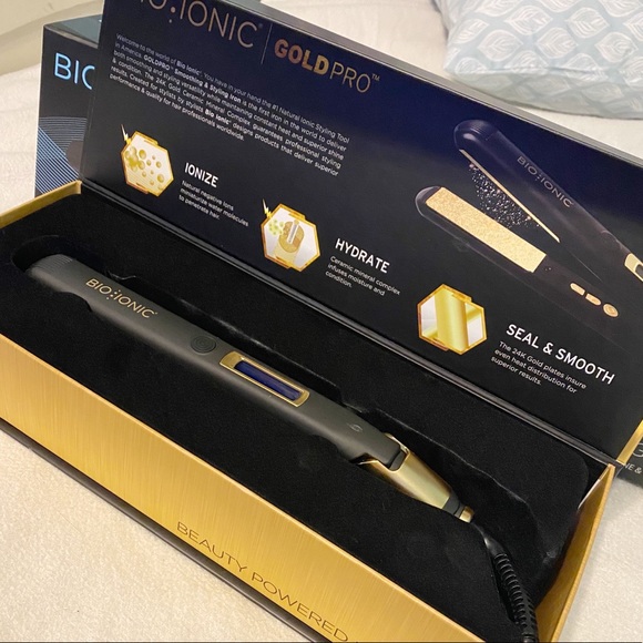NEW* Bio Ionic Gold Pro Curling Iron 1” inch - Picture 2 of 5
